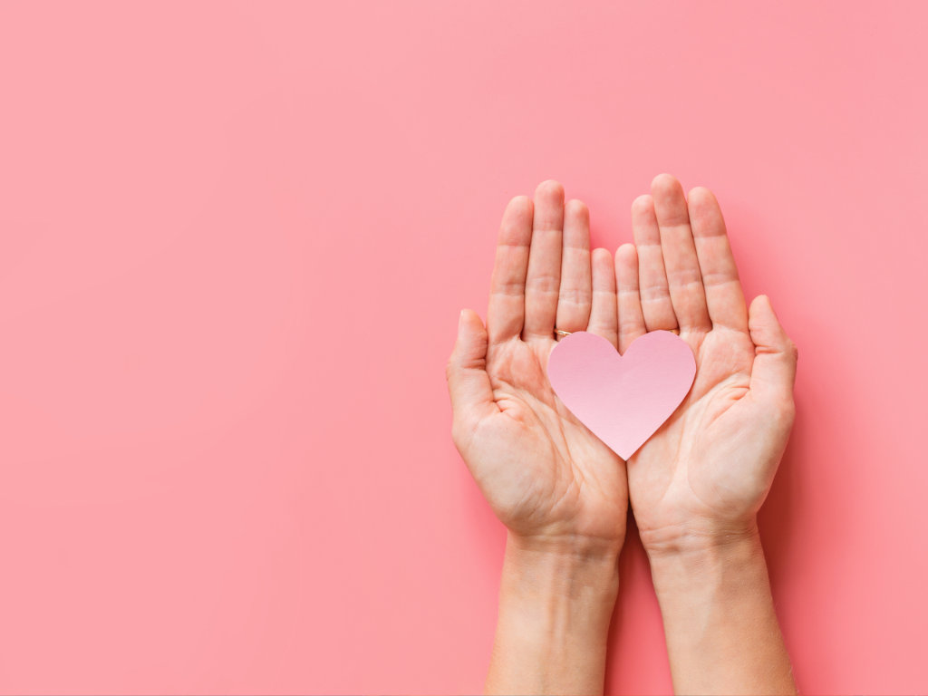 Hand with heart - Social media Chinese Autism