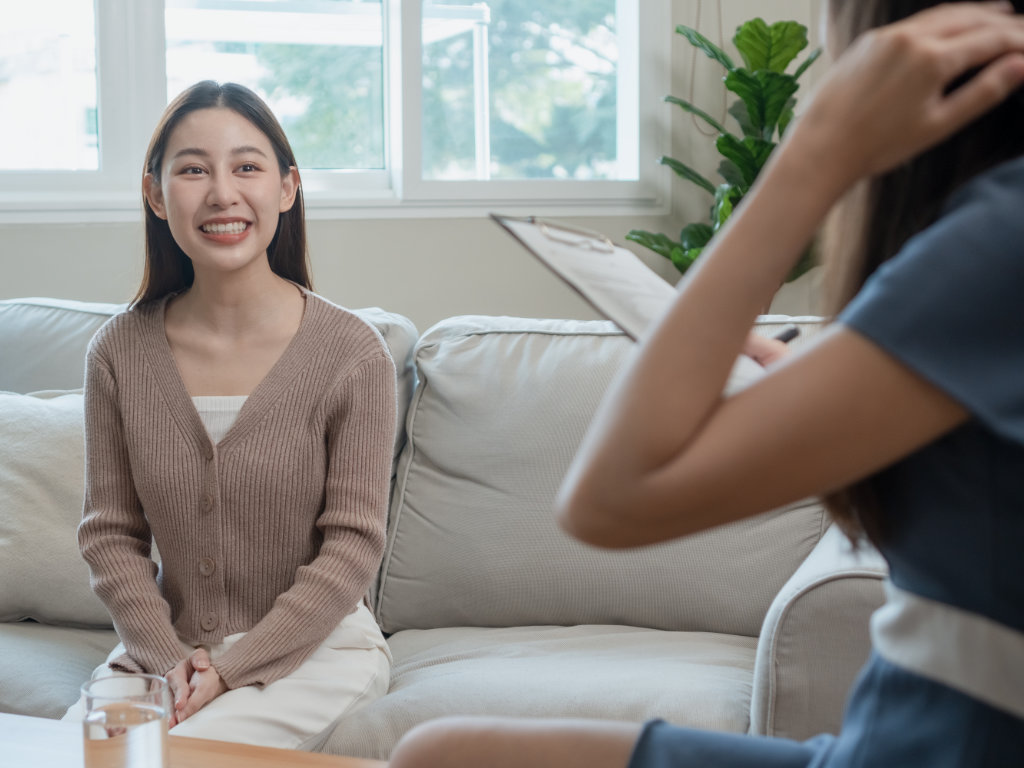 Asian lady having therapy